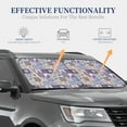 thumbnail image 4 of Gukieu Lavender Flowers Print Car Windshield Sun Visor, Foldable Anti-UV Car Sun Visor Suitable for Vans, Trucks Car Accessories-Large, 4 of 6