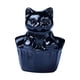 thumbnail image 2 of Estatua de gato de cristal de imitación, de mesa, colección moderna, linda escultura en miniatura Negro, 2 of 9