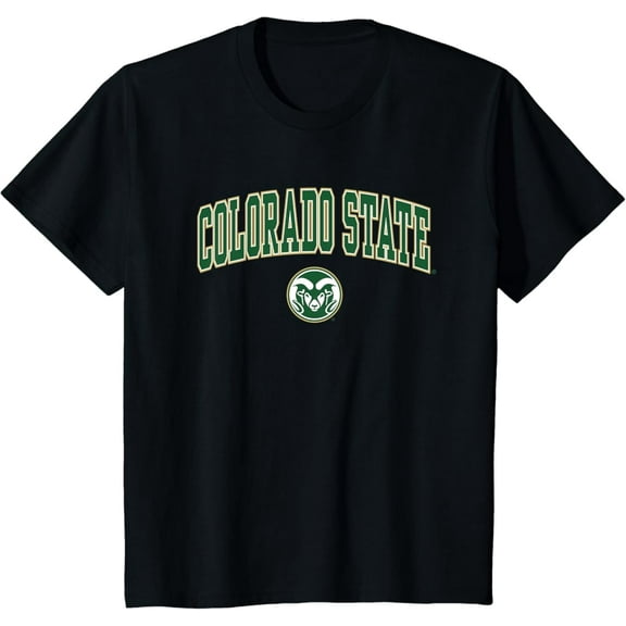 Colorado State Rams Arch Over Black T-Shirt