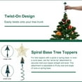 thumbnail image 4 of Cinvoph Christmas Tree Topper Holder Twist-on Holiday Tree Topper Stabilizer Metal Green Support Rod with Adjustable to stabilize Treetop Ornaments, 4 of 9
