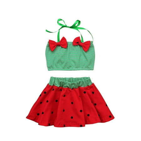 

MPWEGNP Toddlers Baby Kids Striped Straps Bow Polka Dot Printed Swimwear Outfits Toddler Girl Swimwear 4t 4 Year Swimsuit Girl