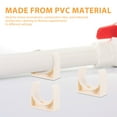 thumbnail image 4 of PBPBOX Pipe Clips U-Shaped Pipe Clamps Beige PVC 40Pcs, 4 of 8