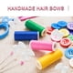 thumbnail image 4 of 60pcs Lazos de cinta Bowknot Flor Hechos a mano Color brillante Lazos para el cabello Accesorios para niñas Blanco, 4 of 5