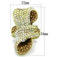 thumbnail image 2 of Placage Anneau en Acier Inoxydable Haut GRD Cristal Multi SZ 8 TK1635-8, 2 of 4