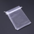 thumbnail image 2 of Raindrops 100Set White Cloth Drawstring Present Bags for Wedding Party Favors Candy Storage 10x15in, 2 of 8