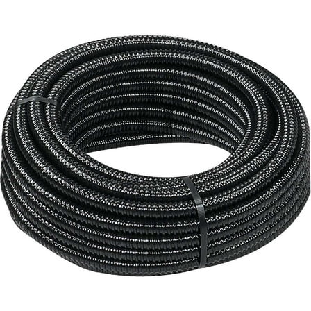 Pondmaster Corrugated PVC Pond Tubing - 1 In. Dia, 20 Ft. Length, Black