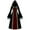 Red, variant on Womens Renaissance Dress Plus Size Retro Hooded Medieval Party Festival Outfit Trumpet Long Sleeve Maxi Dress (XL, Red)