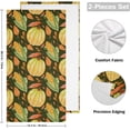 thumbnail image 2 of Autumn Pumpkins Corn 2 PCS Hand Towels for Bathroom, Fall Harvest Watercolor Kitchen Towel Ultra Soft and Absorbent Decorative Fingertip Face Bath Towels for Spa & Hotel, 28.3"x 14.4", 2 of 5