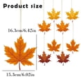 thumbnail image 3 of Fall Tree Ornaments,Maple Leaf Hanging Decorations,Maple Leaves Hanging Ceiling Decor,Mini thanksgiving Tree Decorations for thanksgiving Party Supplies Autumn Harvest Ceiling Hanging,Orange 8PCS, 3 of 7