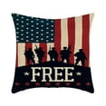 thumbnail image 2 of LanSuare 4th of July American Flag Throw Pillow Covers Memorial Day Independence Day Pillow Cases for Home Outdoor Sofa Couch Decorations, 2 of 5