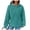 Mint Green, variant on Pullovers for Women Winter Comfy Hooded Long Sleeve Bubble One Shoulder Drawstring Plaid Leisure Cotton Sweatshirts Hoodies(Mint Green,XL)