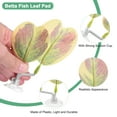 thumbnail image 2 of Uxcell 1-Pack Betta Fish Leaf Pad, Hammock Plant Leaf Pad, Resting Fish Rest Bed for Fish Tank Decorations [Pink Gradient, Heart-Shaped], 2 of 7