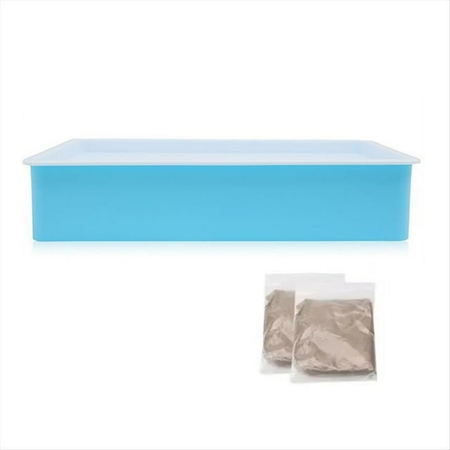 Caja de Luz para Mesa de Creatividad DIY con Dibujo de Arte en para Niños, Minicaja de Luz de Mesa con LED para Arte en , Vacaciones, Navidad, Azul