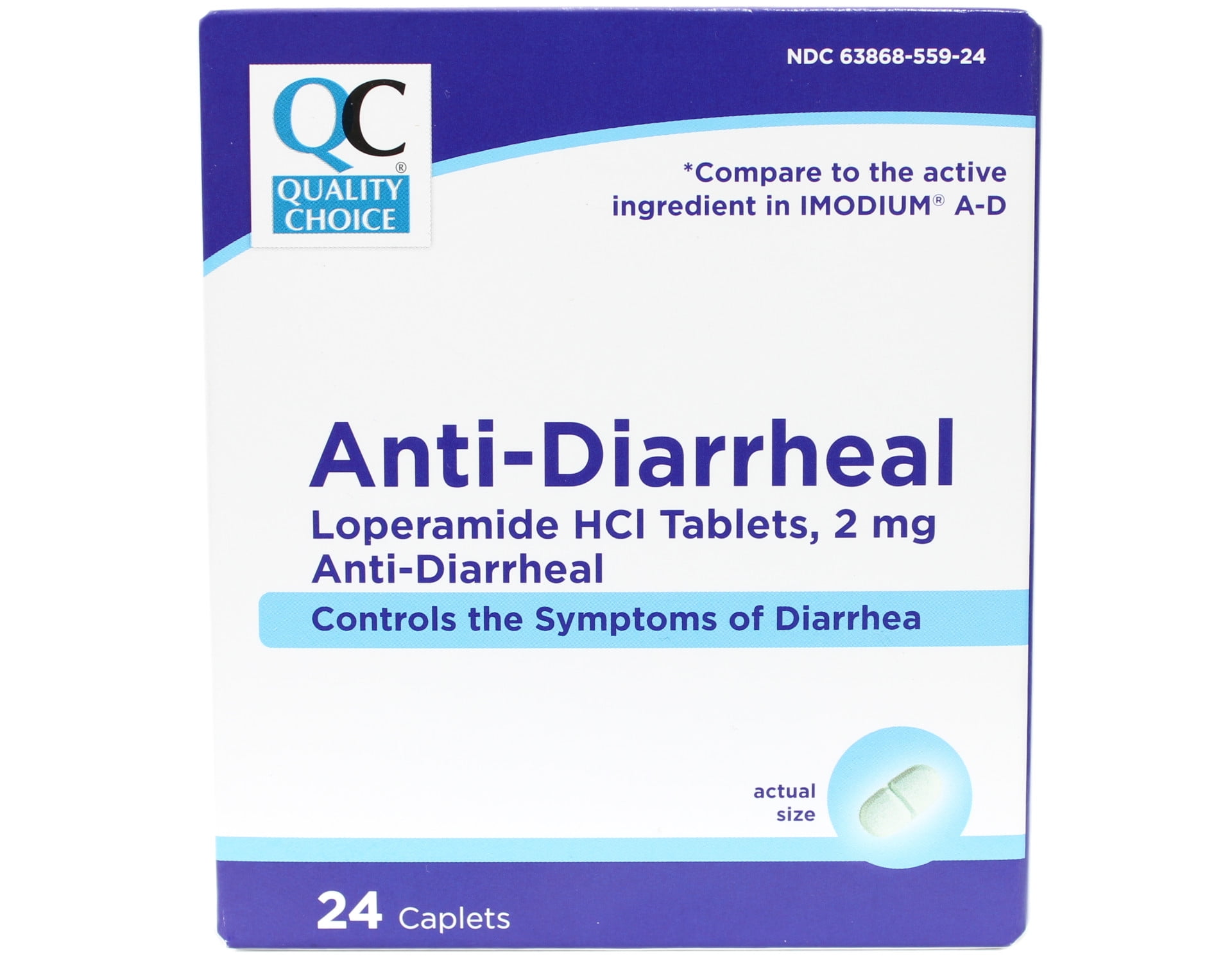 5 Pack Quality Choice AntiDiarrheal Lopermaide HCI 24 Caplets
