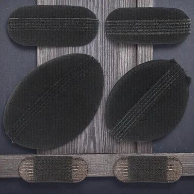 ETHZZLE Small Bump It Hair Volume Enhancement Clips for Women 1 Set Black Soft Sponge