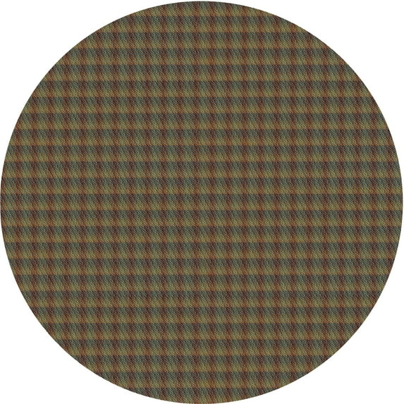 Ahgly Company Indoor Square Patterned Sepia Brown Area Rugs, 3' Square