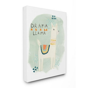 Stupell  'Drama Llama' Stretched Canvas Wall Art 16 x 20