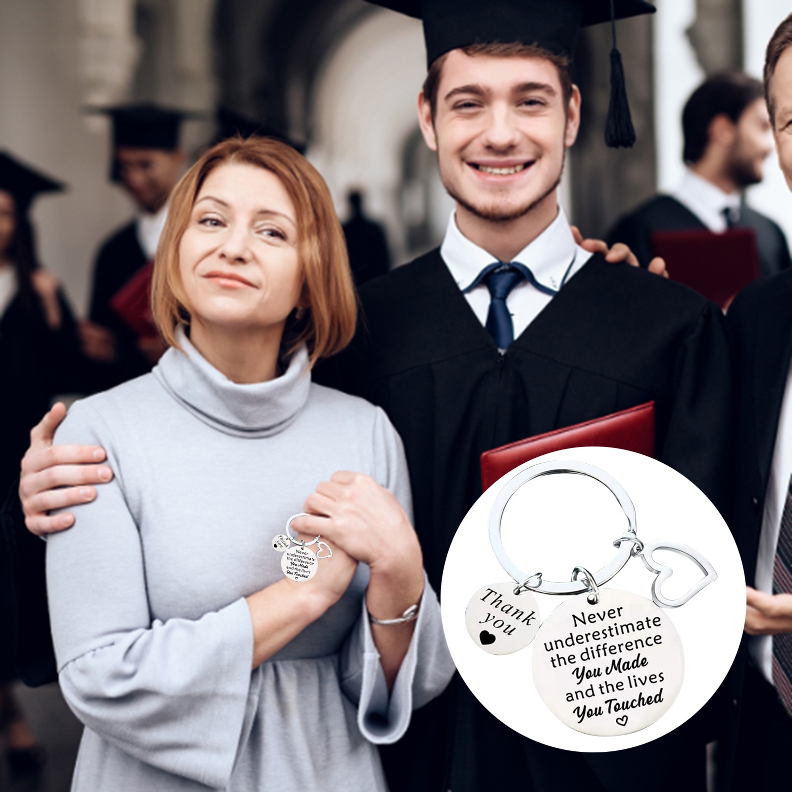 Replio Teacher Appreciation Gifts For Women Men Letter Printed Keychain For Teachers Thank You Gifts From Graduation Students Teacher Gifts