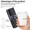 thumbnail image 5 of ELEHOLD for Samsung Galaxy Z Fold 6 Wallet Case, Women Men PU Leather Flip RFID Blocking Elastic Card Slot Holder Ring Holder Kickstand Car Magnetic Protective Case for Samsung Galaxy Z Fold 6,Black, 5 of 7