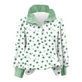 thumbnail image 3 of TaTaai Womens Color Block Striped Collar Shirt Long Sleeve Button Down St Patricks Day Print Casual Blouse Loose Fit Gift, 3 of 6