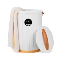 Sunmaki Towel Warmer with Non-slip handle, 20L Large Towel Warmer for Bathroom, Auto Shut Off, Fits Up to Two 40"X70" Oversized Towels, Bathrobes, Blankets, Best Ideal for Gifts