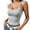 Grey, variant on Awwp Women's Double Lined Basic Spaghetti Strap Unstructured Tank Top Adjustable Slim Sleeveless Crew Neck Tank Camisole Black L