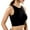 Black, variant on Women Racerback Sports Bras - High Impact Workout Gym Activewear Bra, White, S