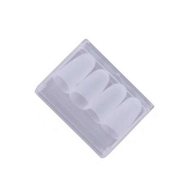 ZheElen 4x Silicone Guitar Finger Guards for Stringed Beginner Guitar L Clear M