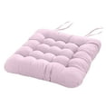 thumbnail image 2 of Square Chair Cushion with Ties - 16"x16" Comfortable Seat Pad for Dining Chairs, Patio & Desk Chairs, Non- Reversible Indoor/Outdoor Pillow, 2 of 9