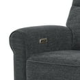 thumbnail image 4 of MCombo 64.6" Wall Hugger Power Loveseat Recliner Sofa with USB Ports, Reclining Loveseat for Small Spaces Living Room RV, Fabric PR635M1 (Dark Grey), 4 of 10