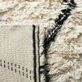 thumbnail image 4 of SAFAVIEH Kenya Collection Area Rug - 6' x 9', Black & Ivory, Handmade Moroccan Wool, Ideal for High Traffic Areas in Living Room, Bedroom KNY250Z, 4 of 7