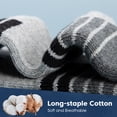 thumbnail image 4 of BISPOY Women Ankle Running Socks, 6-Pairs, Low Cut Cushioned Socks with Arch Support, Moisture Wicking, Grey, 4 of 5