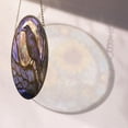 thumbnail image 4 of Crow Halloween Raven Stained Glass Window Hangings, Cat Butterfly Sunflower Handcrafted Stained Glass Suncatchers, Gift for Cat Lovers Nature Lovers (), Stained Glass Ornament, 4 of 6