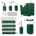 thumbnail image 2 of Nestl 23 Piece Bathroom Accessory Gift Set, Bathroom Shower Curtain Set, And Bath Rug Set, Hunter Green, 2 of 8