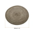 thumbnail image 2 of Uxcell 6pcs Round Braided Placemats 12" Non-Slip Round Table Mats for Dining Tables Washable Heat Insulation Woven Placemats, Brown, 2 of 7