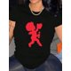 thumbnail image 1 of Valentine's Day Love Cupid Graphic Tee for Women - Plus Size, Soft Cotton, Breathable & Lightweight, Crew Neck, Short Sleeve - Casual Fashion Tee Tee For Adult, Men, Women, Teen, Teenager, Adolescent, 1 of 5