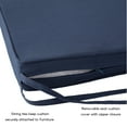thumbnail image 4 of Greendale Home Fashions 18 x 18 in. Navy Square Outdoor Chair Pad (Set of 2), 4 of 6