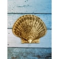 thumbnail image 3 of Rodriguez, Jairo 12x14 Black Modern Framed Museum Art Print Titled - Shell on Blue Wood II, 3 of 5