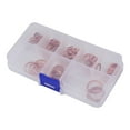 thumbnail image 3 of 100Pcs Copper Crush Washer Gasket Set Flat Ring Seal Assortment Kit M4-M14 Kit, 3 of 14