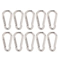 thumbnail image 1 of Spring Snap Hook Carabiner, Rustproof 10Pcs Carabiner Clip  304 Stainless Steel Versatile Quick Link  For Bird Feeders For Outdoor Activities 4MM,5MM,6MM,7MM,8MM, 1 of 8