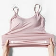 thumbnail image 4 of Womens Camisoles Tops with Built in Padded Bra Basic Breathable Tank Top, 4 of 5