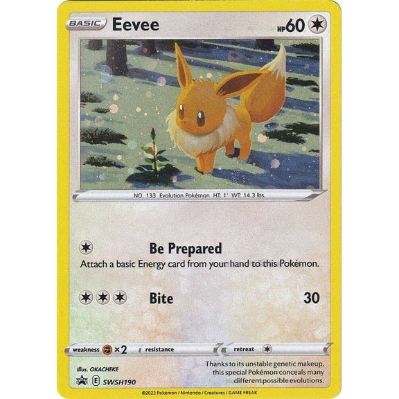 Pokemon Sword & Shield Full Art Promo Eevee SWSH190
