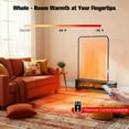 thumbnail image 4 of Advwin 1800W Baseboard Heater with Remote, Space Heater for Indoor use, Humidifier, 12H Timer, 4 of 8