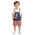 thumbnail image 2 of Tisuna 4Th Of July Girls Romper Celebrates Independence Day Theme With USA Graphic Jumpsuit For Little Girls And Boys Kids Patriotic Outfit Navy Size 10-11 Years, 2 of 6