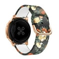 thumbnail image 4 of ALMNVO (1/3pack) 20mm Pattern Silicone Band for Galaxy Watch 5 4 40mm 44mm Watch 5 Pro 45mm, Sport Replacement Strap for Samsung Galaxy Watch 4 Classic 42mm 46mm Galaxy Watch Active 2 3 Flower, 4 of 8