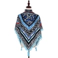 thumbnail image 4 of LIJCC Boho Women'S Scarf Ethnic Style Knotted Tassel Scarf Jacquard Large Square Scarf Women Printing Button Shawl Scarf Women Fashion Scarf Ethnic Tie Tassel Scarf Large Scarf, 4 of 6