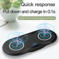 thumbnail image 4 of 2-in-1 10W Dual Seat Qi Wireless Charger Fast Charging Pad for Mobile Phone Headset, 4 of 10