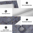 thumbnail image 5 of Navy Blue Geometric Outdoor Rug 4x6 Ft, Non Slip Washable Area Rug, Vintage Abstract Floral Texture Patio Rugs Carpet Runner, Large Floor Mat for Indoor/Outdoor Deck Porch Camping, 5 of 8