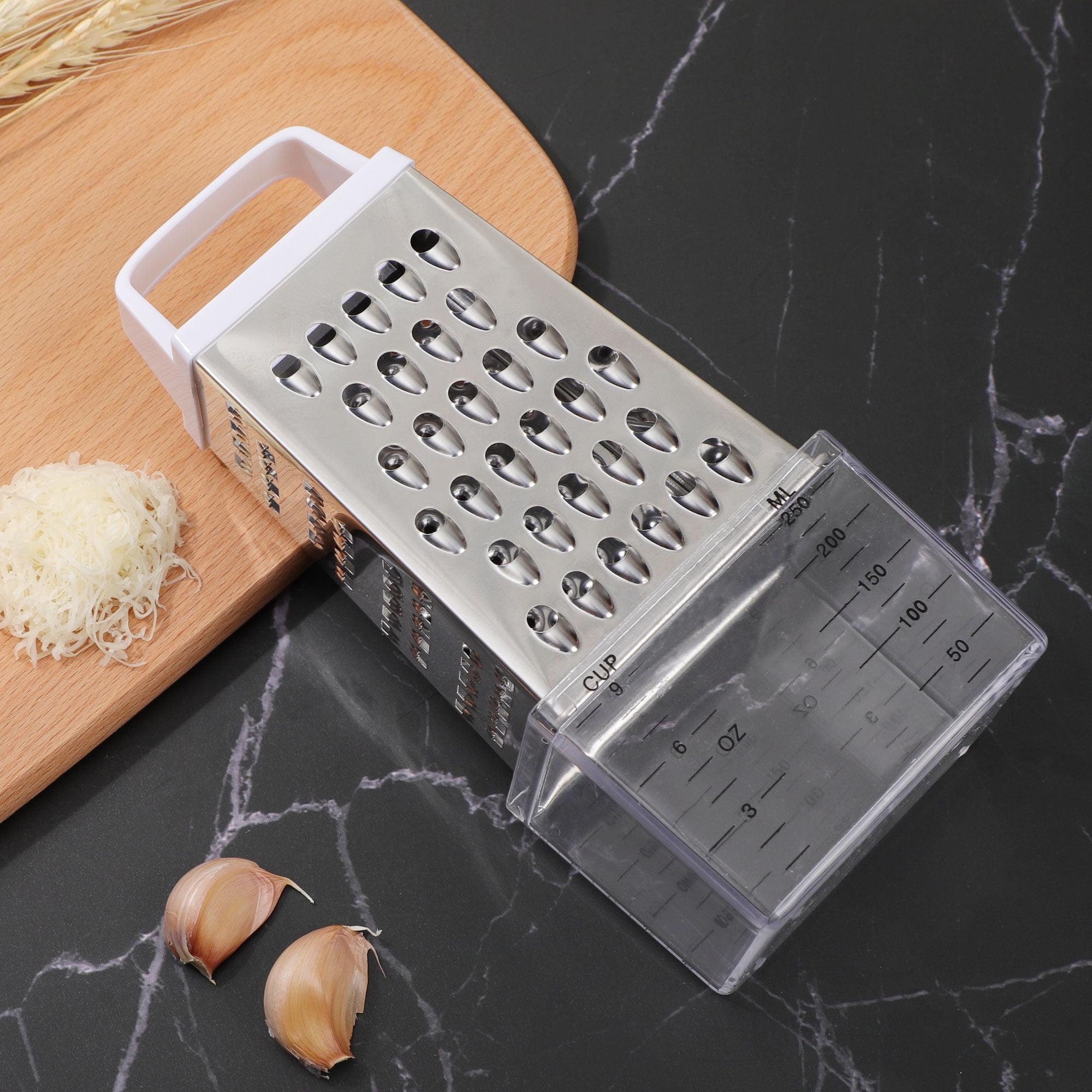 TUPMFG Box Grater, Stainless Steel Kitchen Cheese Grater with 4 Sides —  CHIMIYA