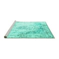 thumbnail image 2 of Ahgly Company Machine Washable Indoor Rectangle Persian Turquoise Blue Traditional Area Rugs, 8' x 12', 2 of 4